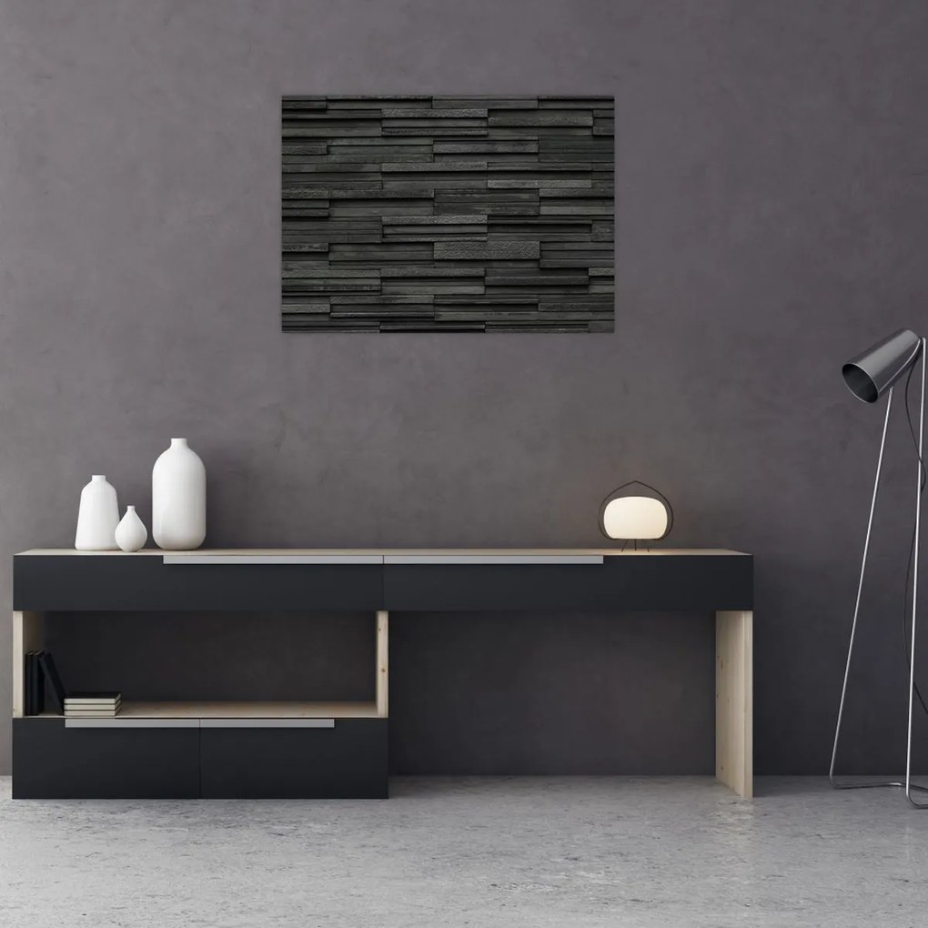 Tablou pe sticlă - Textura pietrei (70x50 cm)