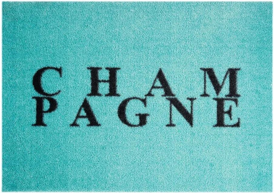 Covor ușă Hanse Home StateMat Champagne, 50 x 75 cm, albastru