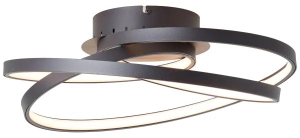 Plafonieră LED Brilliant LABYRINTH LED/40W/230V d. 39,5 cm negru