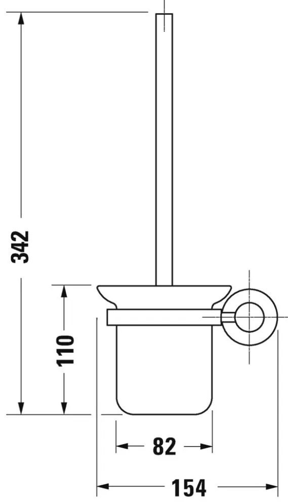 Duravit D-Code Perie WC de perete
