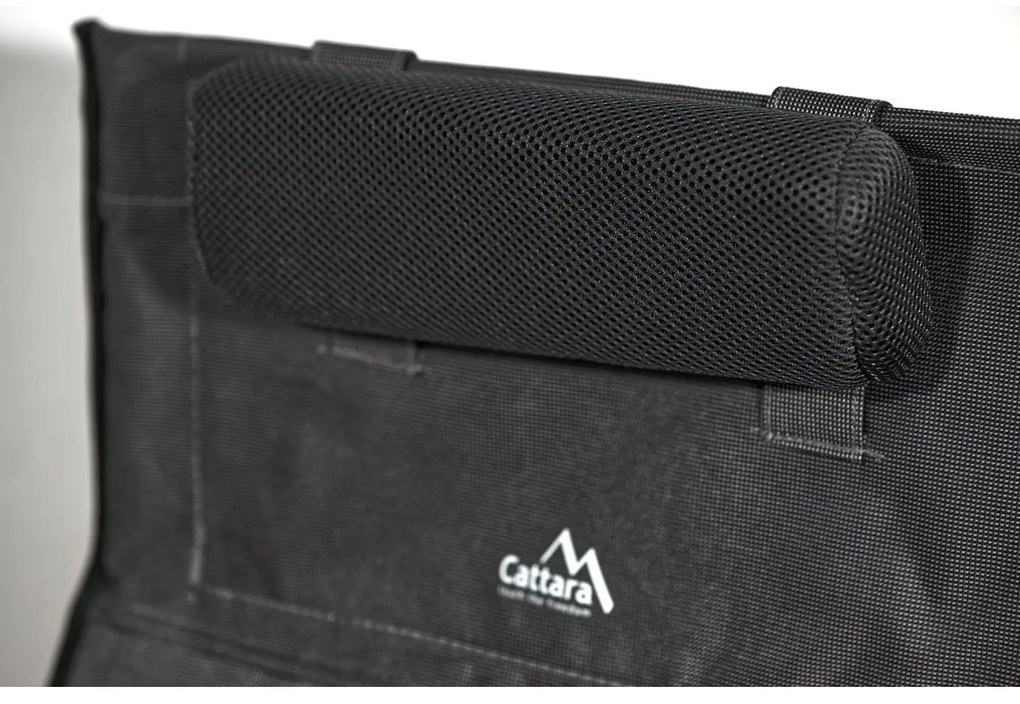 Cattara 13467 Scaun pliant de camping Merit Foldi, negru
