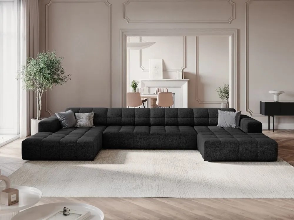 Coltar 6 locuri Chicago chenille L364 cm