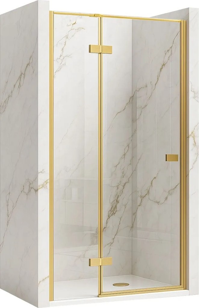 Paravan de dus Rea Atlas 100 Brush Gold