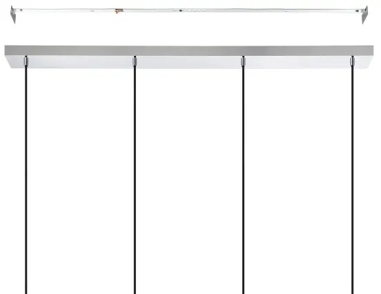 Lustră pe cablu Eglo 390129 MAJANA 4xE27/40W/230V crom lucios