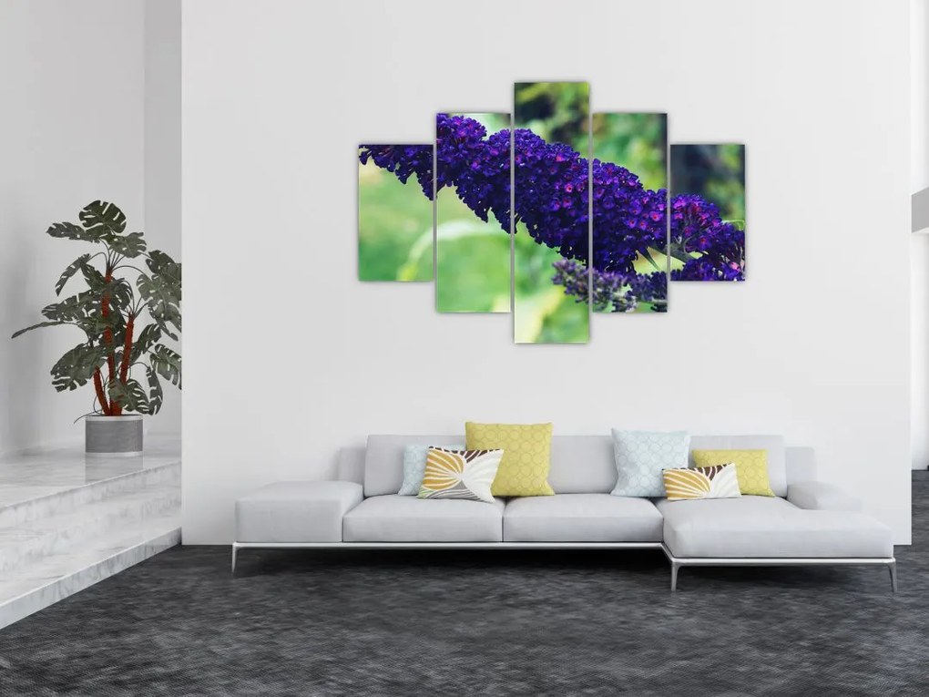 Tablou cu floare albastră (150x105 cm)