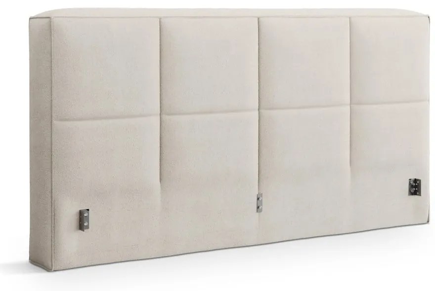 Tăblie de pat crem tapițată 229x100 cm Darren – Micadoni