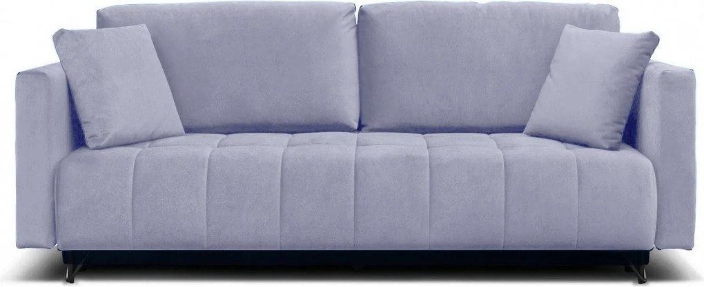 Canapea extensibila ALDO 3L, stofa catifelata gri - Monolith 84, cu la
