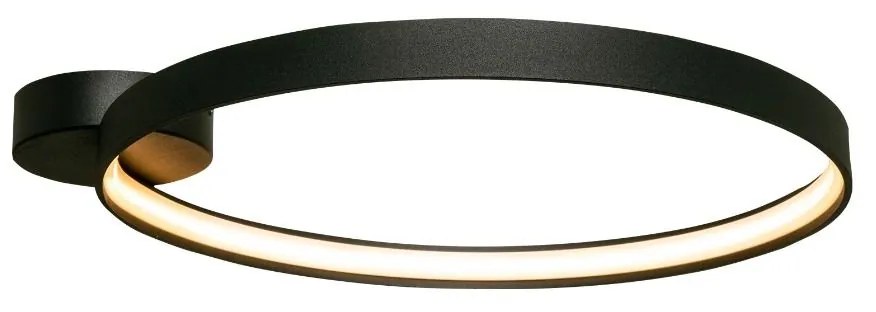 Lustra aplicata LED design modern circular CIRCLE 55, negru