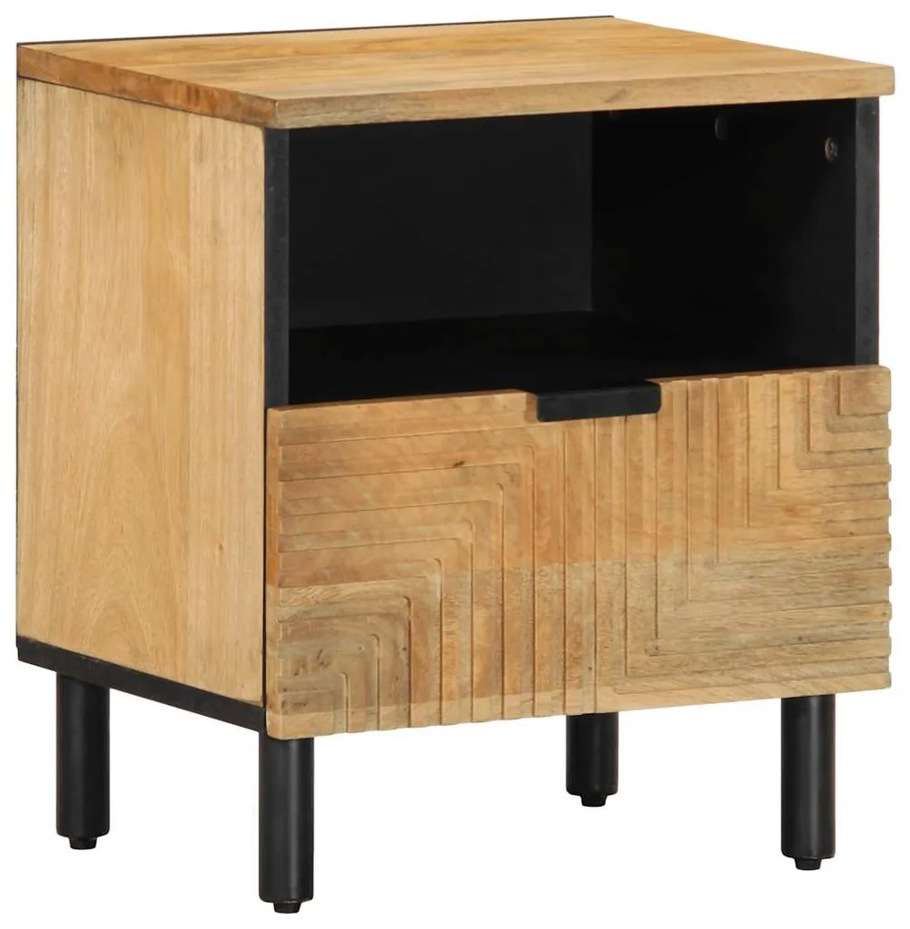 vidaXL Noptiera maro 40x33x46 cm lemn masiv de mango
