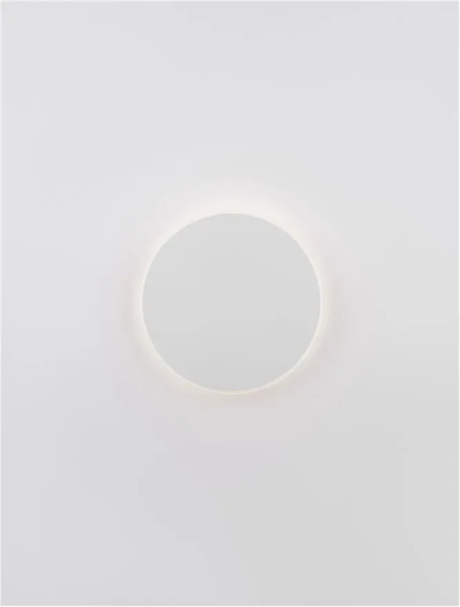 Aplica LED de perete design ambiental CYRCLE 20cm alba