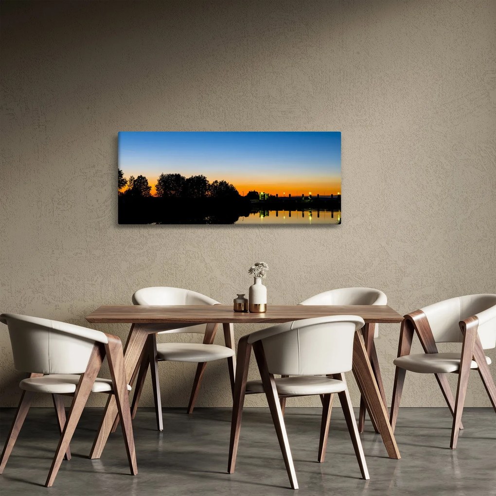 Tablou cu apus de soare (120x50 cm)