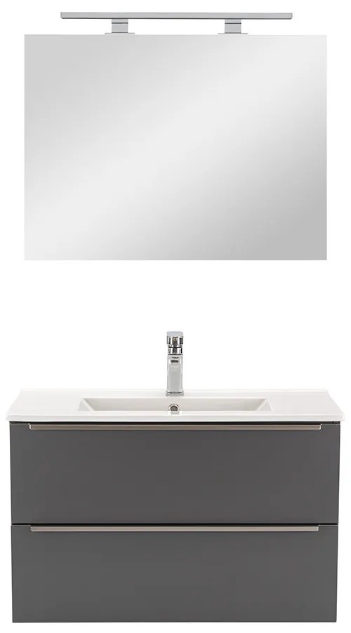 Mobilier complet de baie Vario Trim 80 antracit-antracit