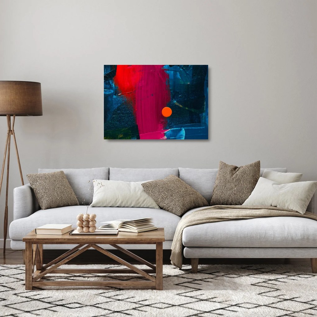 Tablou pe sticlă culorii (70x50 cm)