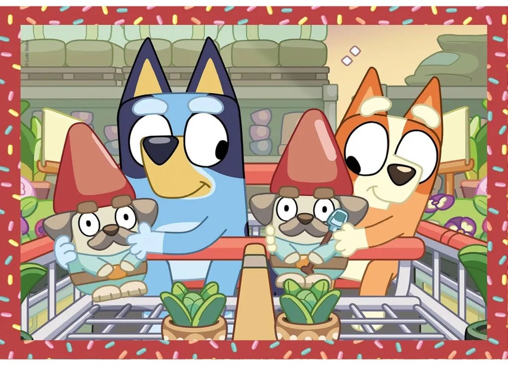 Bluey Play All Day Puzzle Clementoni 4-în-1