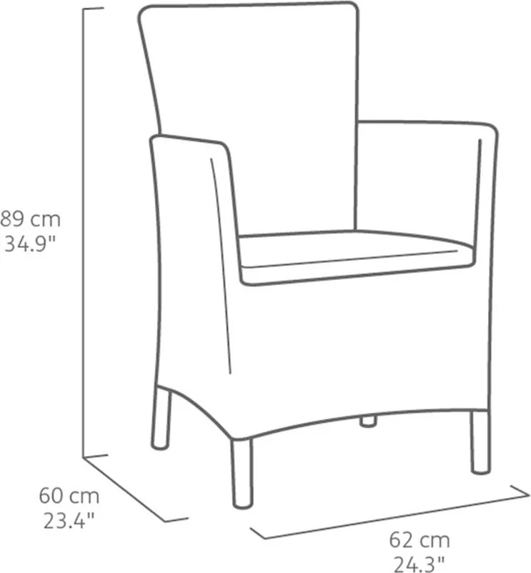 Set mobilier de grădină Iowa Balcon cu masă Luzon cappuccino