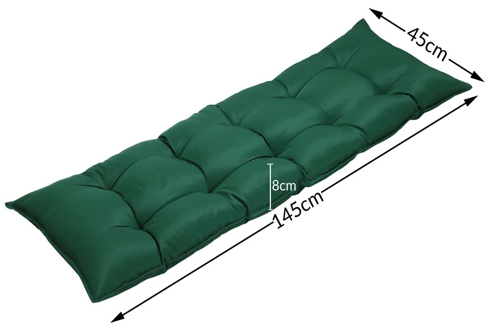 Deuba Perna bancheta 145x45x8 cm - verde
