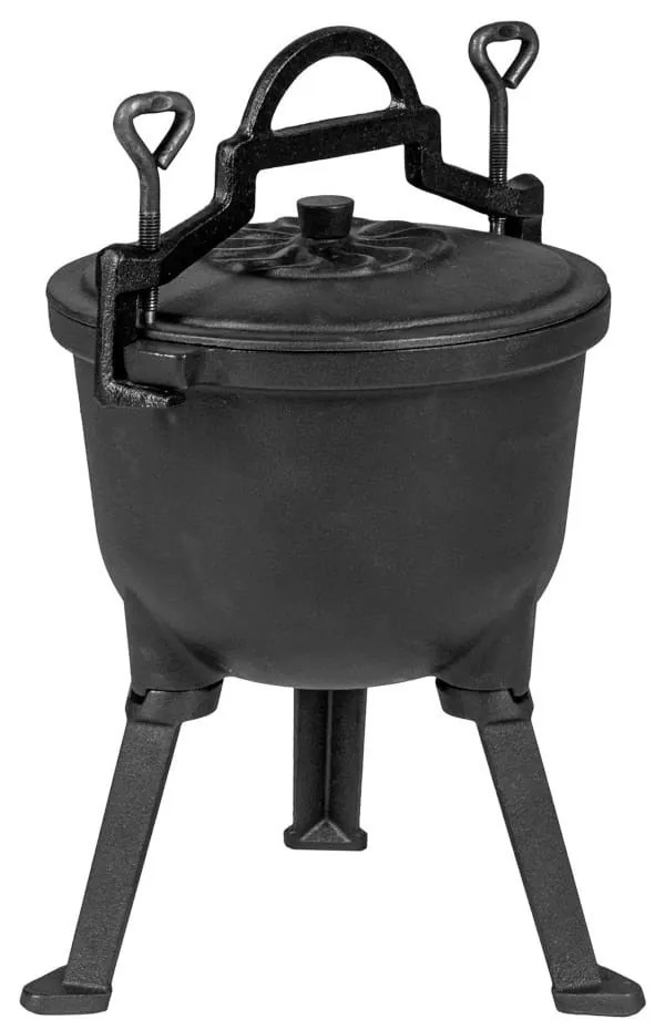 Oală din fontă cu picioare 5 litri emailată