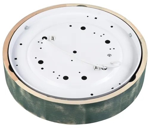 Brilagi - Plafonieră PINO, 2x E27/15W/230V, lemn de pin/verde, Ø 37,5 cm