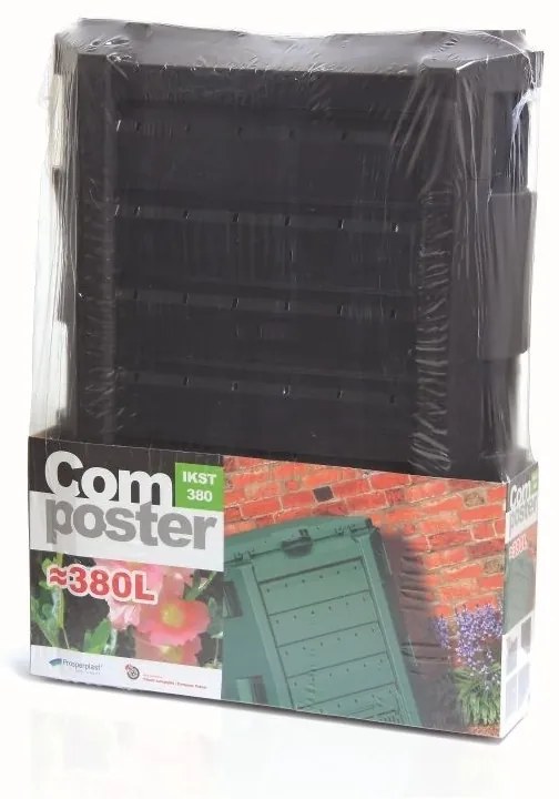 Compost, 380 l, negru