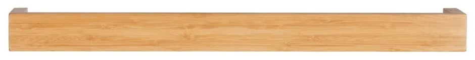 Suport de perete din bambus pentru prosoape Wenko Dark, lățime 60 cm