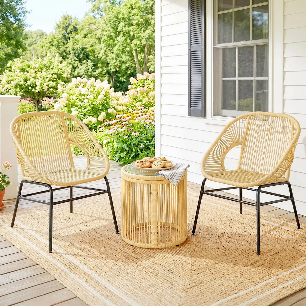 Outsunny bistro mobilier ratan polyrattan | Aosom Romania