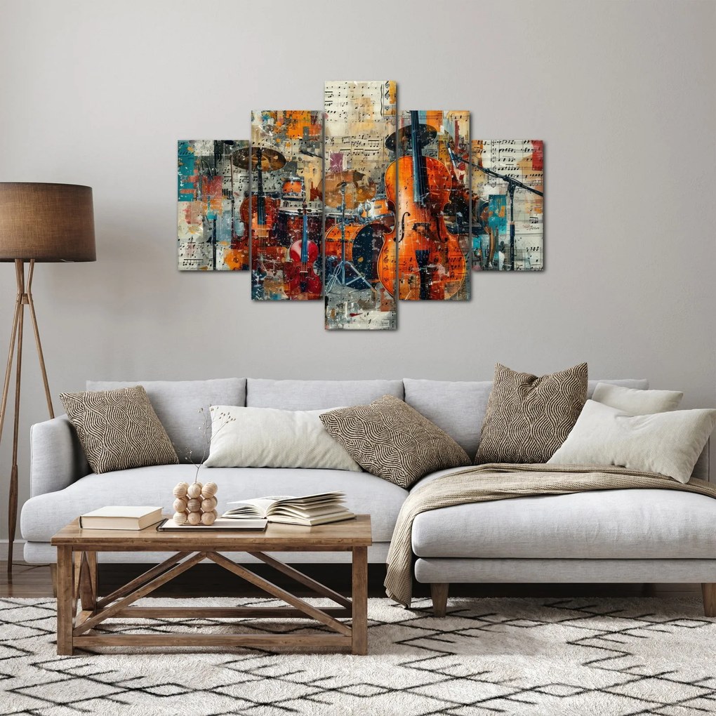 Tablou - Instrumente muzicale (150x105 cm)