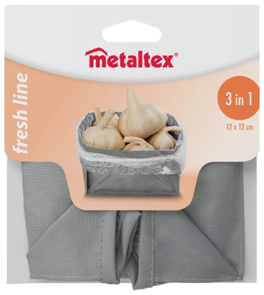 Cutie depozitare pliabilă pentru alimente Metaltex, 12 x 12 cm