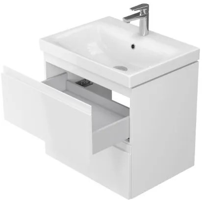 Cersanit S801-223-DSM - Corp de baie suspendat cu lavoar MODUO, alb lucios