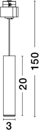 Accesoriu, Corp de iluminat pentru sina magnetica Buxton, Loop sau Sign, JAZZ 10 Watt alama