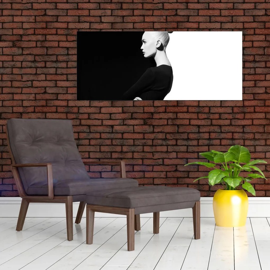 Tablou - O femeie à la yin și yang (120x50 cm)