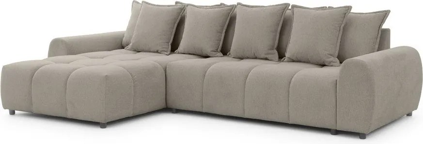 Colțar taupe (cu colț pe partea stângă/cu șezlong) Albane – Ropez