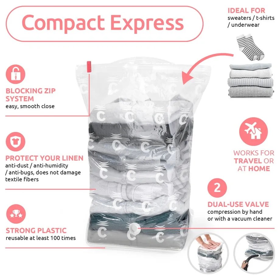 Saci de vidat 6 buc. Express M – Compactor