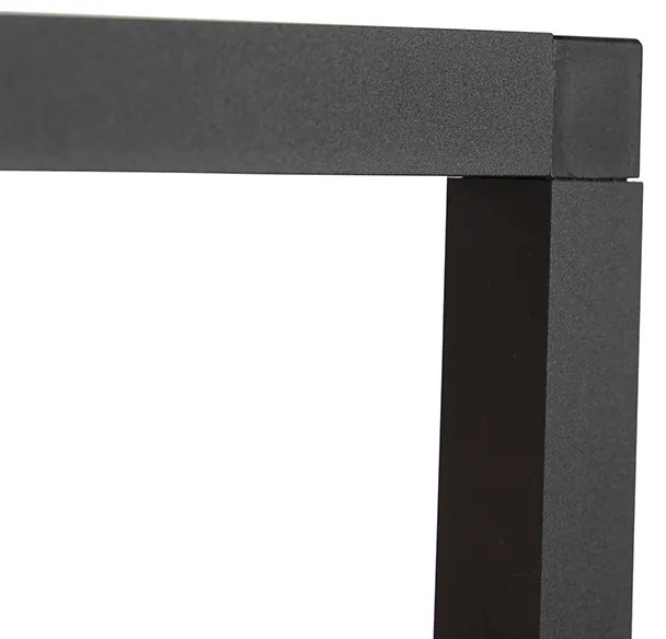 Lampă suspendată industrială neagră cu 4 lumini - Big Cage