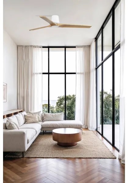 FARO 33838WT - Ventilator tavan HEYWOOD TUB L pin/alb pr. 132 cm WT + DO