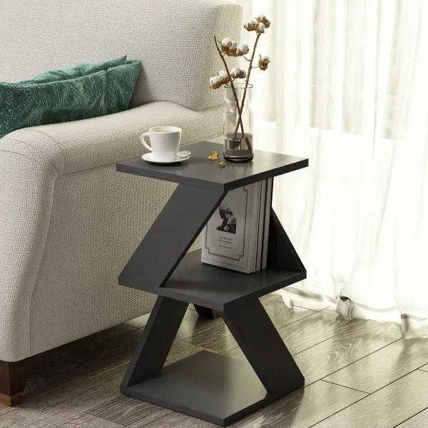 Măsuță laterală ALBENI 50x30 cm antracit