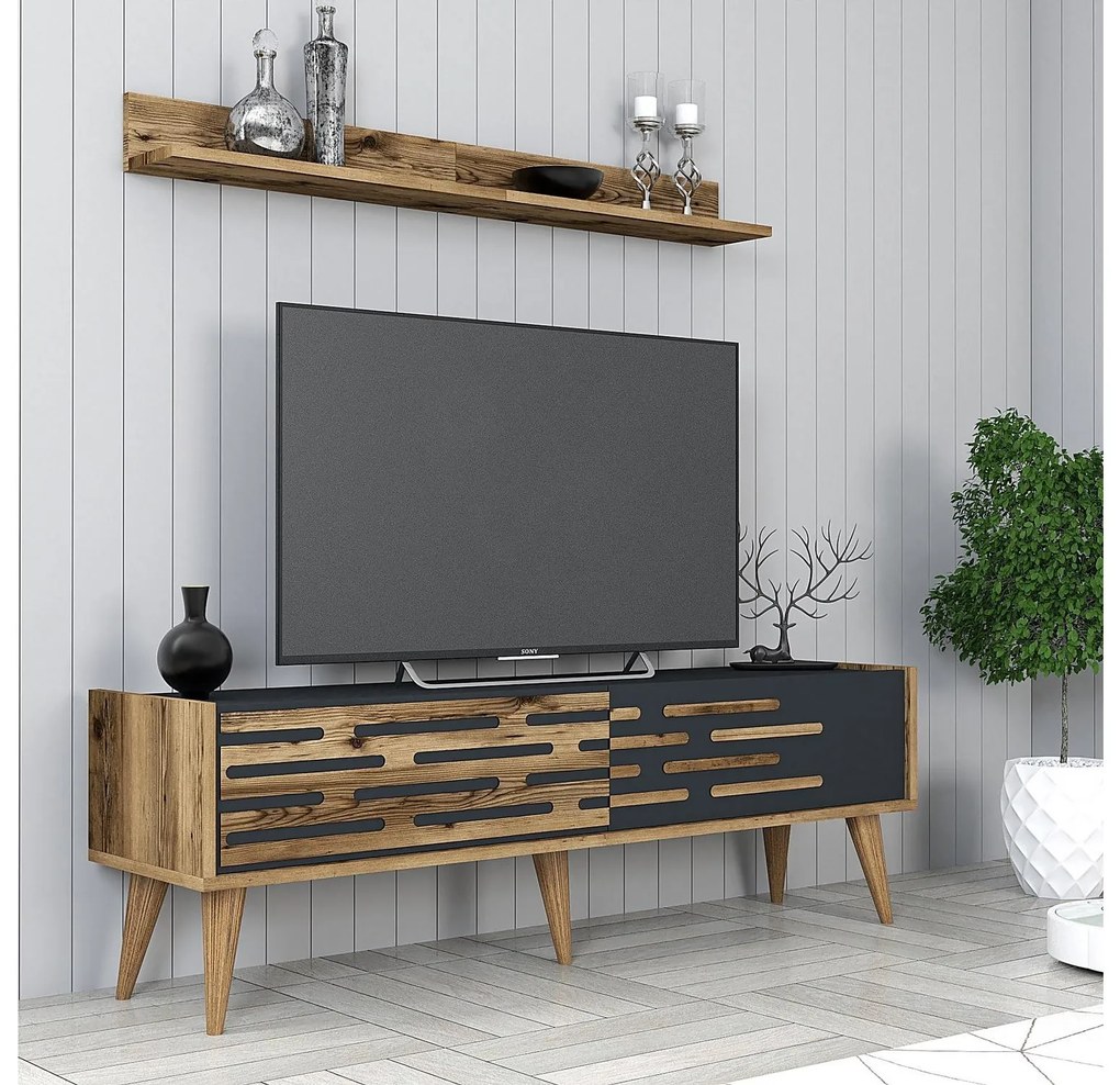 Mobilier living Valencia (Nuc + antracit). 1089353