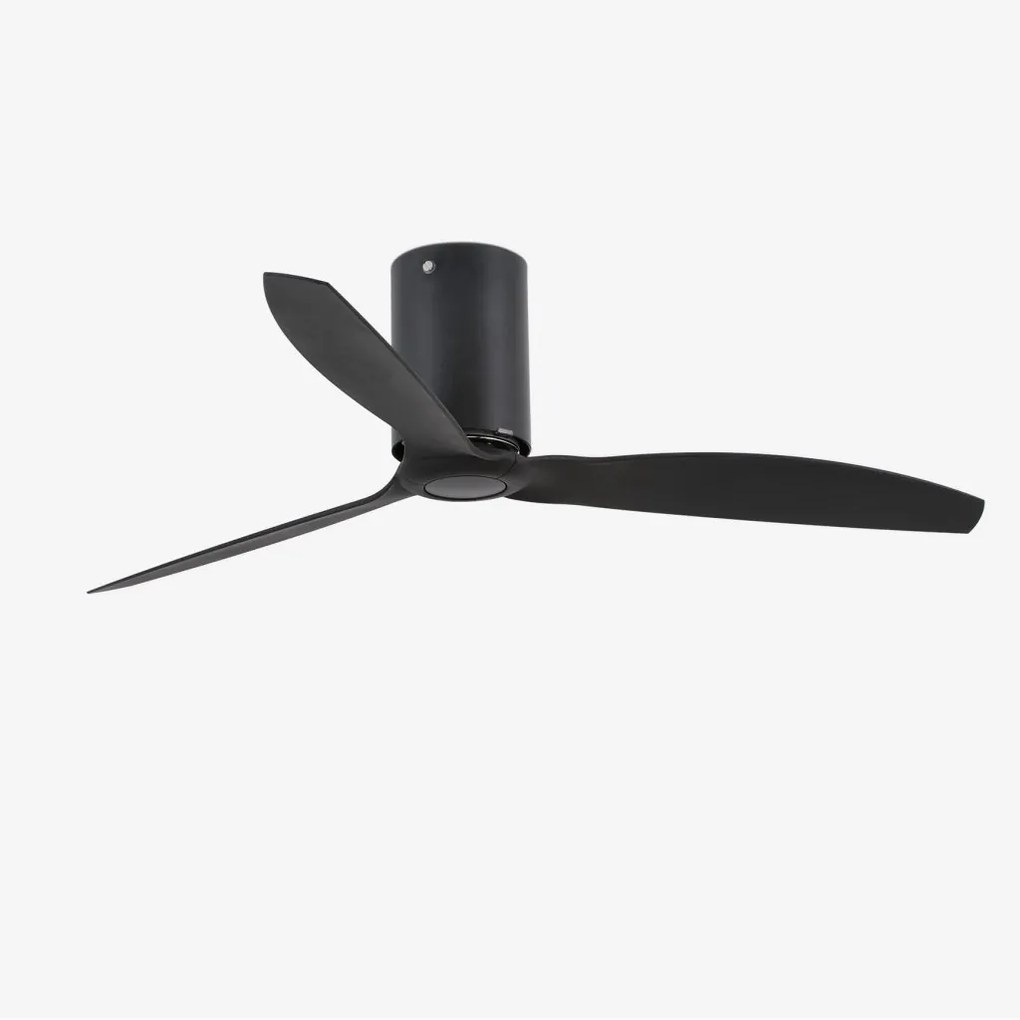 Ventilator de tavan modern cu telecomanda MINI TUBE FAN M negru mat