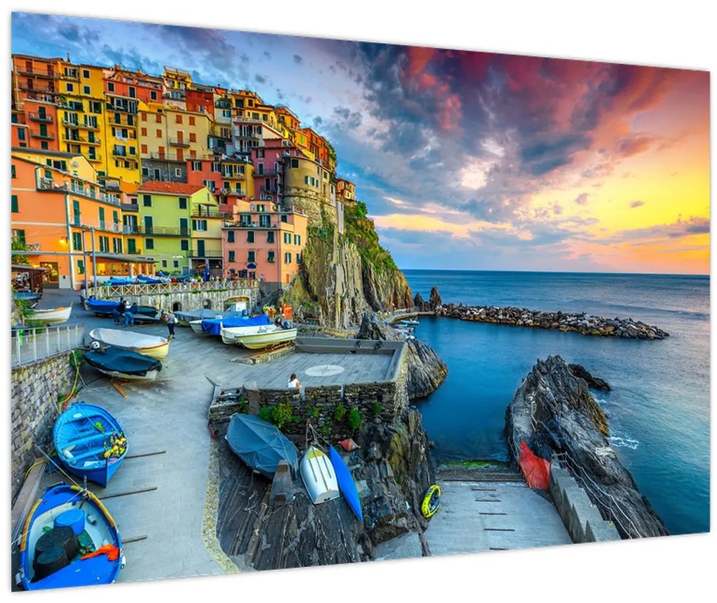 Tablou - Satul mediteranean (90x60 cm)