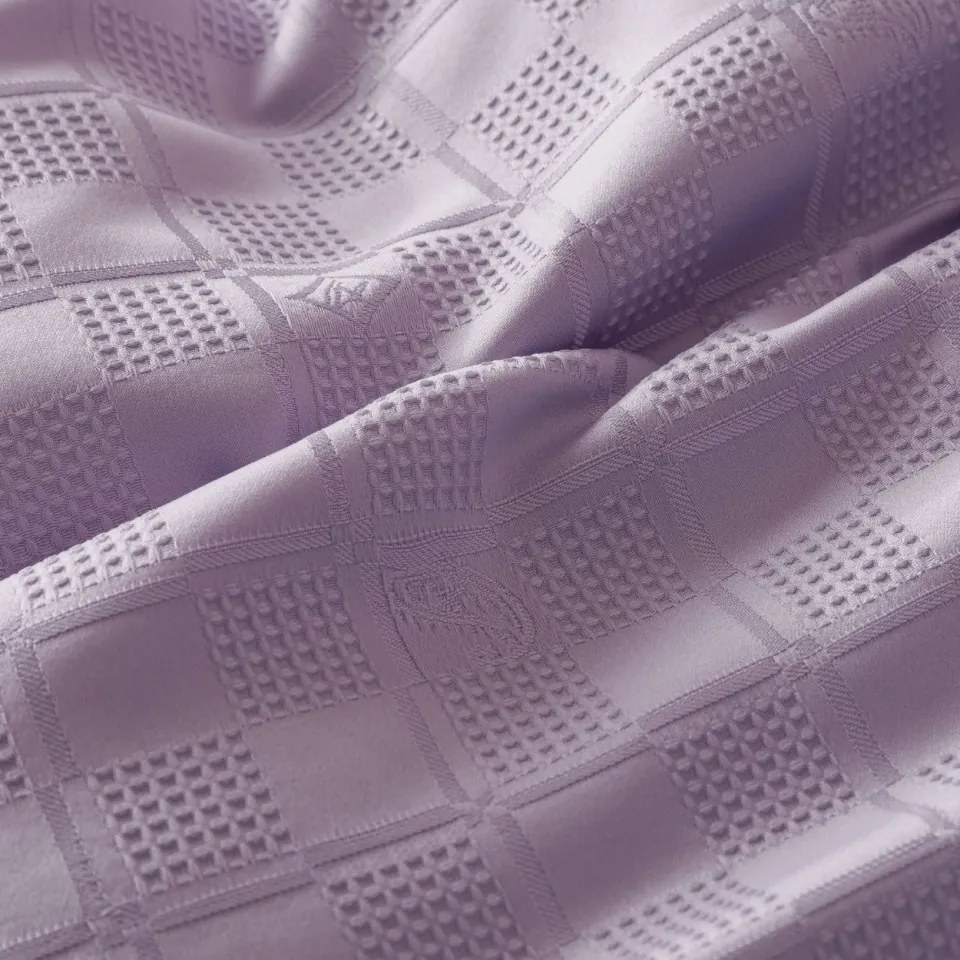 Lenjerie de pat, bumbac tip jacquard finetat, lila, 6 piese, Jo-Jo Home, JJ-04