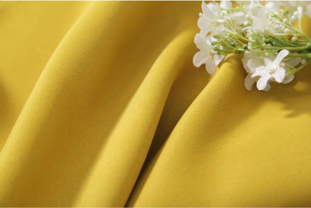 2x draperie galbena OXFORD 140x250 cm
