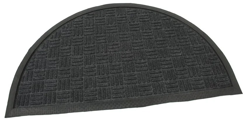 Covoraș pentru curățare textil Criss Cross 45 x 75 x 0,8 cm, negru