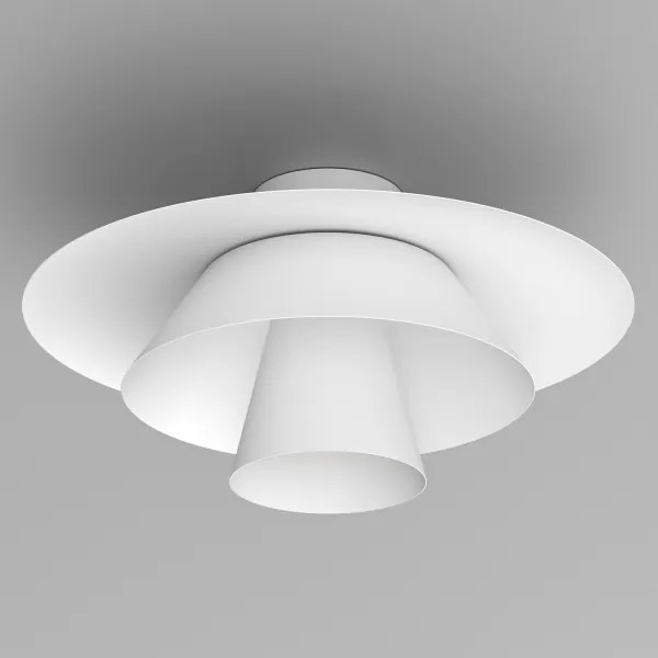 Plafonieră PLATO 1xE27/15W/230V, Ø 38 cm, alb