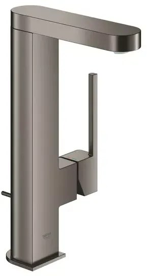 Baterie lavoar inalta Grohe Plus L antracit periat Hard Graphite cu ventil si pipa extractibila