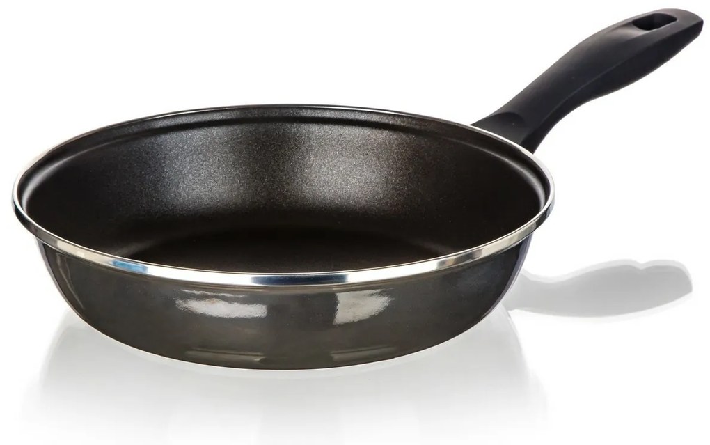 Banquet Tigaie emailată METALLIC Black 24 cm, cusuprafață antiaderentă, 24 cm