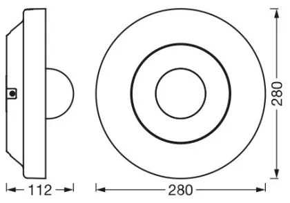 Corp de iluminat LED de exterior cu senzor și cameră Ledvance LED/22W/230V IP44 Wi-Fi