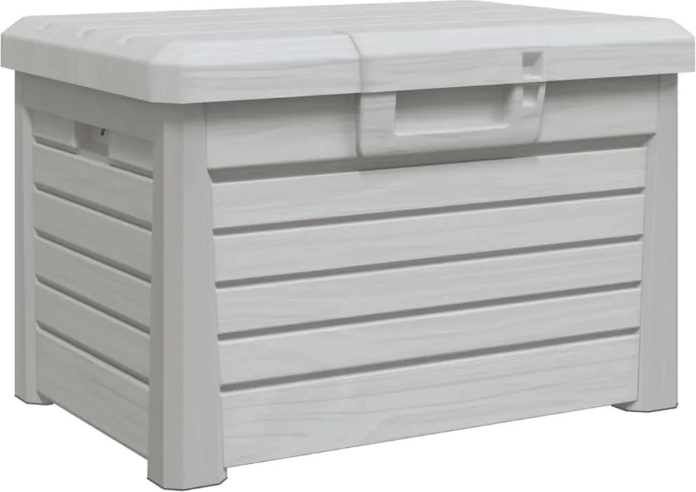 vidaXL Cutie de perne de exterior gri 73x50,5x46,5 cm polipropilenă