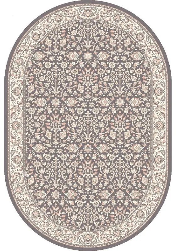 Covor lana oval Itamar antracytowy Selectează mărime: 160 X 240