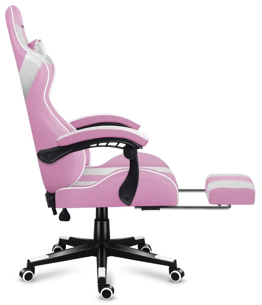 Fotoliu gaming Fusion 4.7 (alb + roz). 1087478