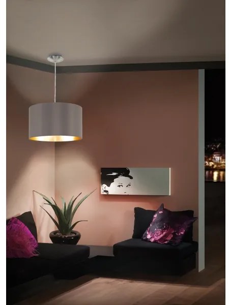 Lustră pe cablu Eglo 55269 MASERLO 1xE27/60W/230V maro