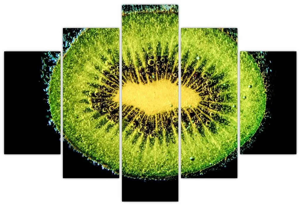 Tablou - detailu cu kiwi în apă (150x105 cm)
